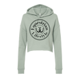 Cavalier Lifestyle Sweat à Capuche Court – Motif Fer à Cheval Sauge