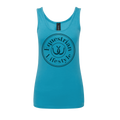 Equestrian Lifestyle Racerback Tank Top – Caribbean Blue Horseshoe