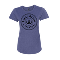 T-shirt femme "Equestrian Lifestyle" – Fer à cheval bleu chiné