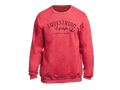 Sweat-shirt ras du cou « Equestrian Lifestyle » – Rouge chiné