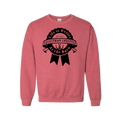 Sweat-shirt ras du cou mode équestre – Ruban écarlate chiné