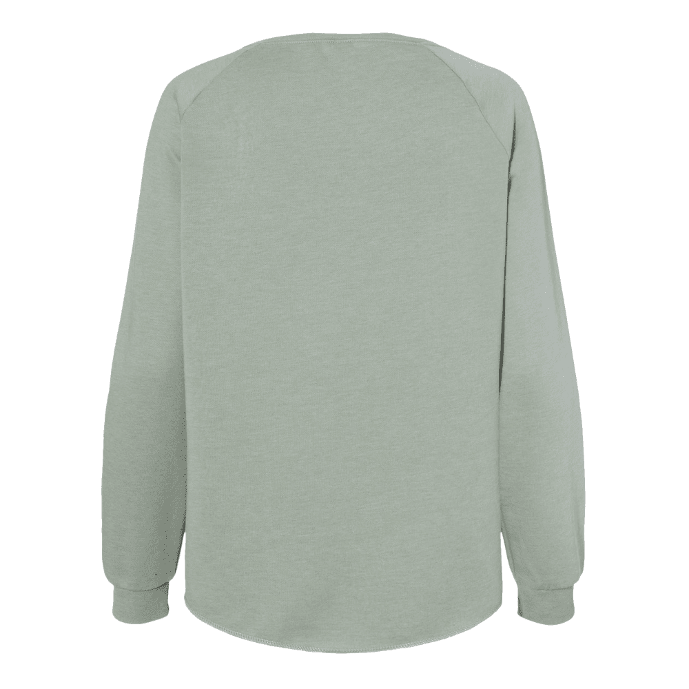 Sweat-shirt ras du cou pour femme style équestre – Phrase fer à cheval Vague de Californie Menthe