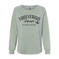Sweat-shirt ras du cou femme Equestrian Lifestyle – Phrase sauge