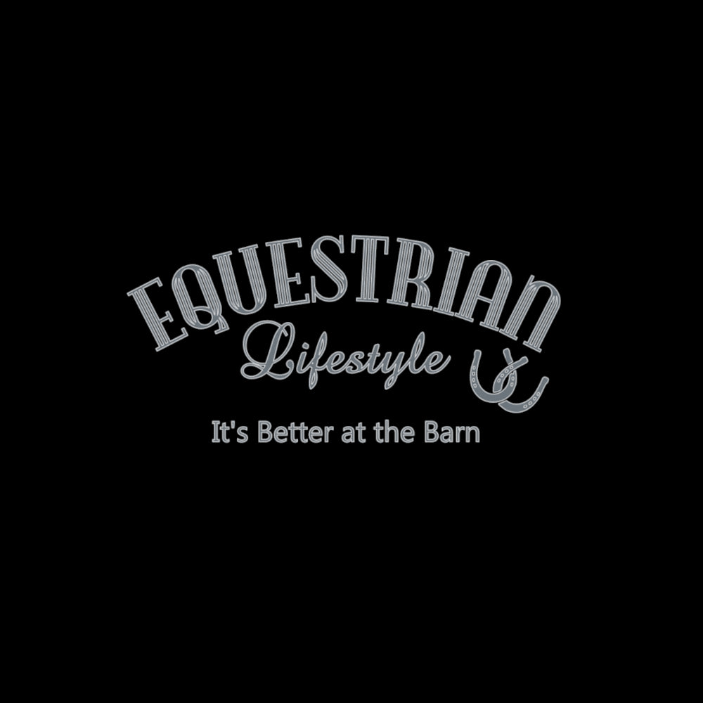 Metal Allen wrEquestrian Lifestyle Its better at the barn graphic