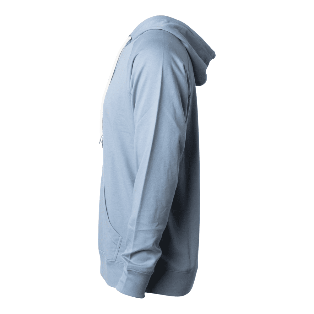 Sweat à capuche léger Equestrian Lifestyle – Phrase Fer à cheval bleu brumeux